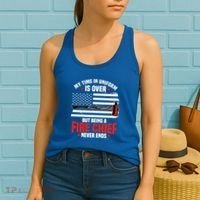 Fire Chief Retired Firefighter Retiret Plan Fire Gift Women's Tank Top thumb 2