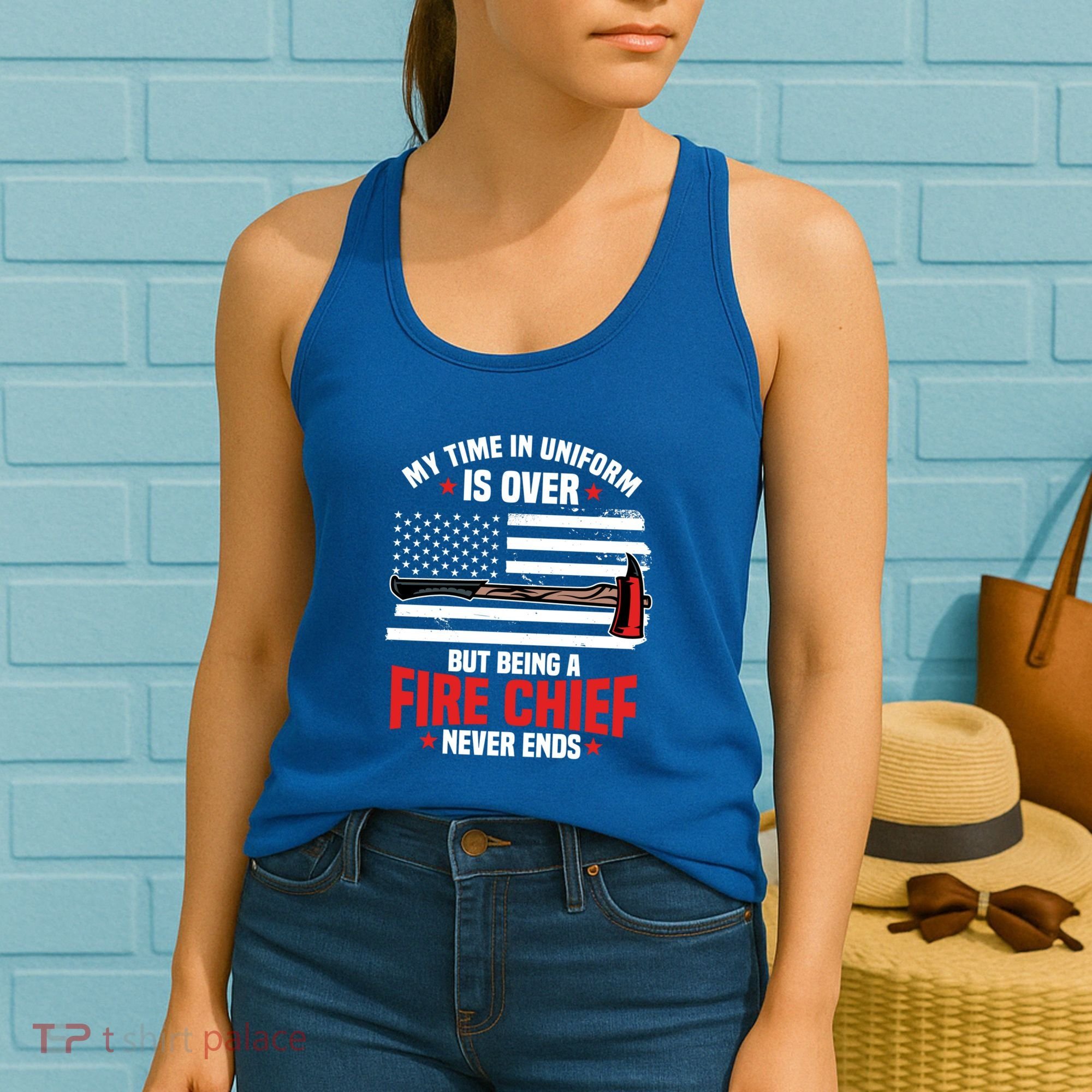 Fire Chief Retired Firefighter Retiret Plan Fire Gift Women's Tank Top