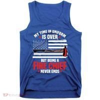 Fire Chief Retired Firefighter Retiret Plan Fire Gift Tank Top thumb 0