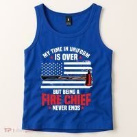 Fire Chief Retired Firefighter Retiret Plan Fire Gift Tank Top thumb 2