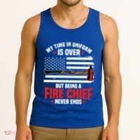 Fire Chief Retired Firefighter Retiret Plan Fire Gift Tank Top thumb 3