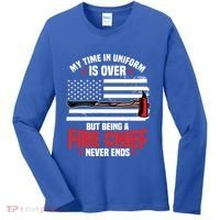 Fire Chief Retired Firefighter Retiret Plan Fire Gift Women's Long Sleeve Shirt thumb 0