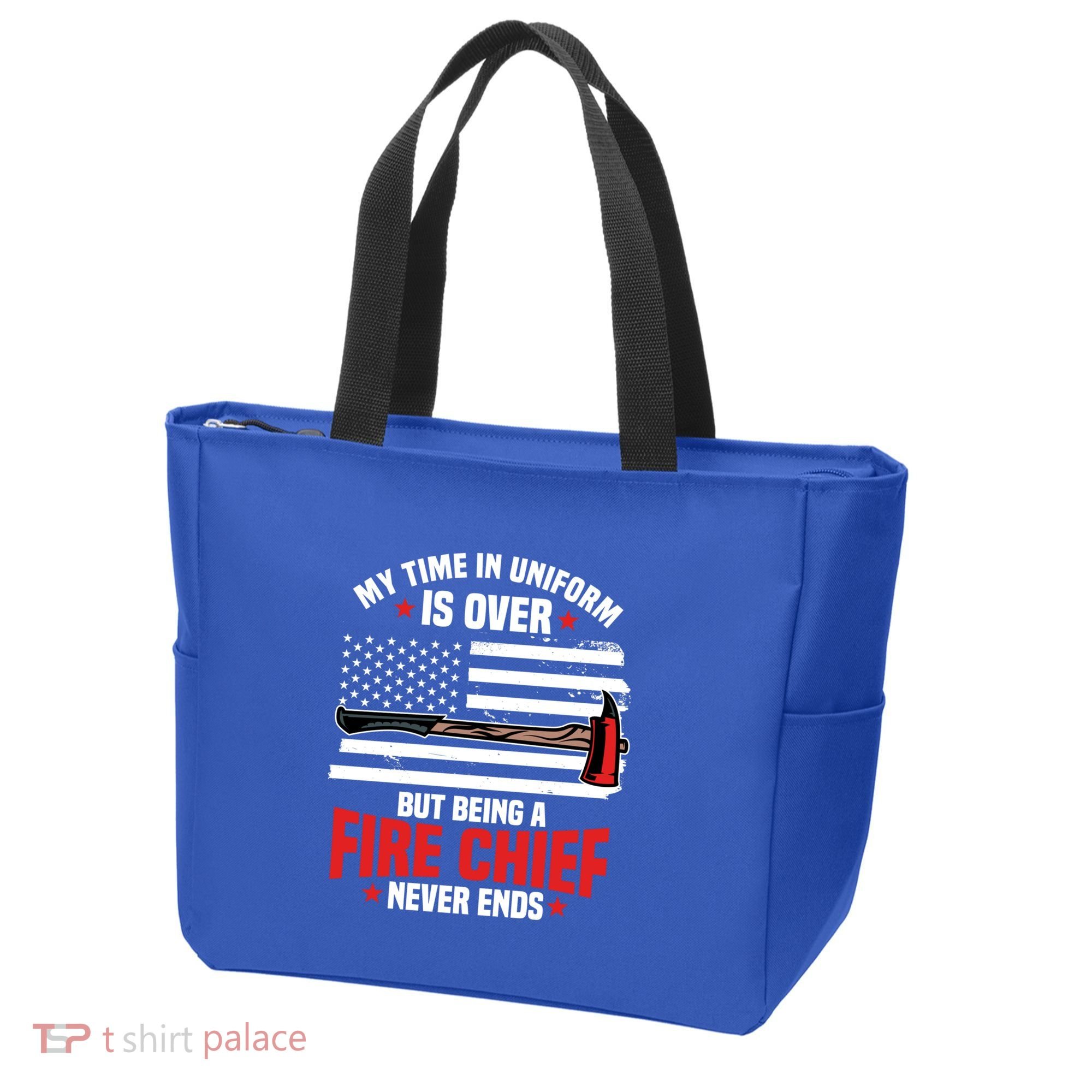 Fire Chief Retired Firefighter Retiret Plan Fire Gift Tote Bag
