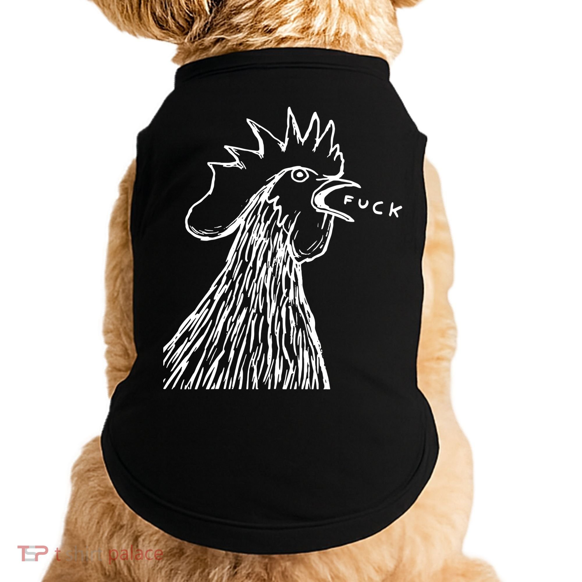 Funny Chicken Rooster Saying Fuck Doggie Tank