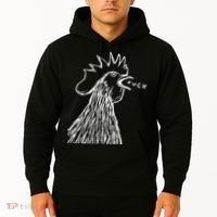 Funny Chicken Rooster Saying Fuck Hoodie thumb 2