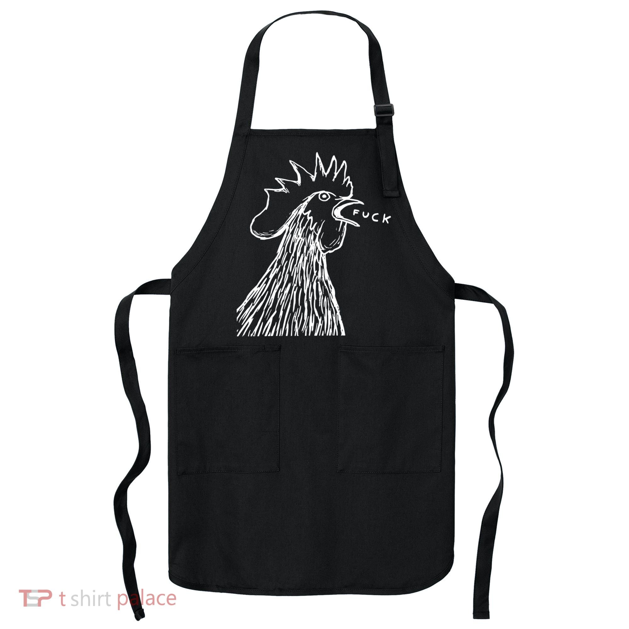 Funny Chicken Rooster Saying Fuck Apron