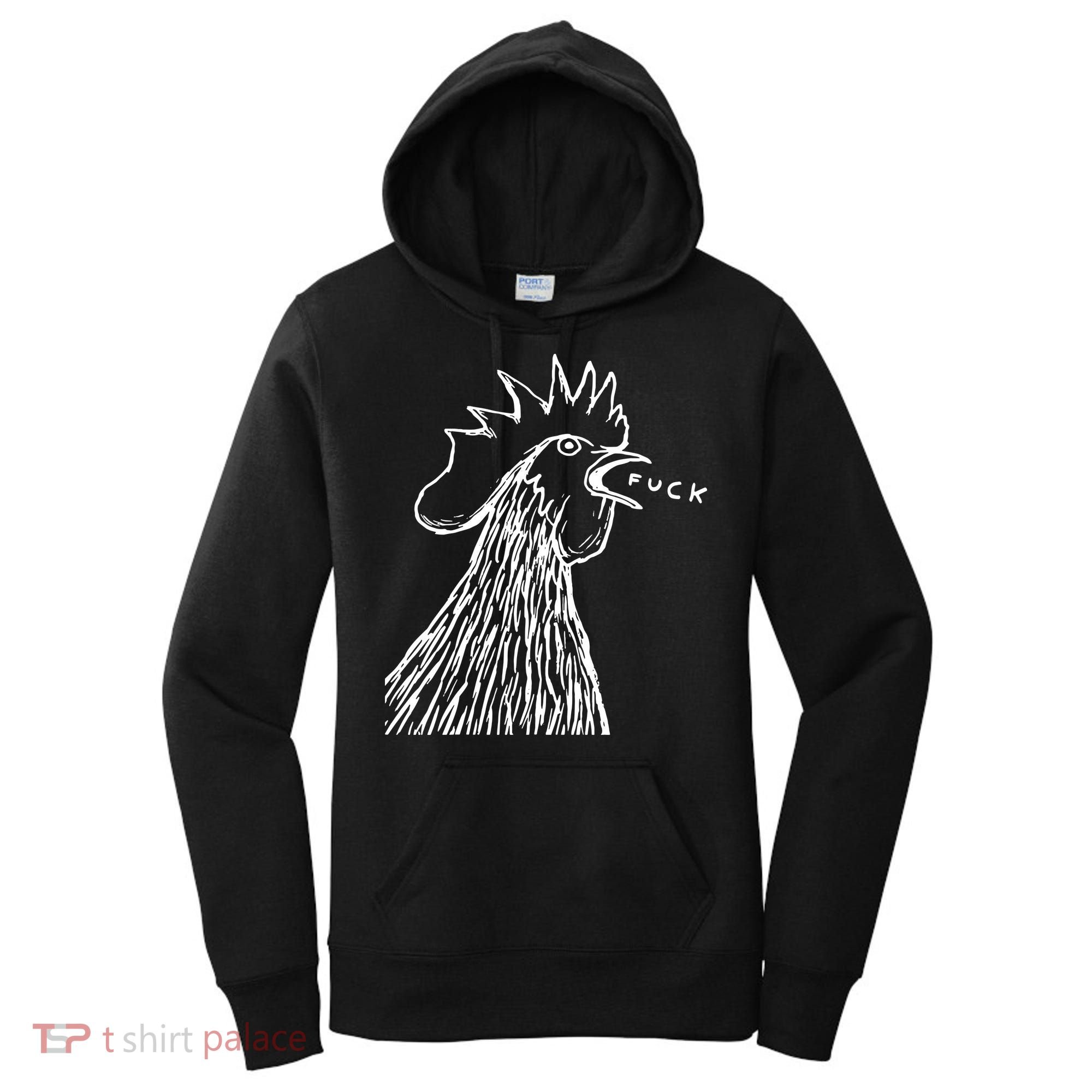 Funny Chicken Rooster Saying Fuck Women's Hoodie