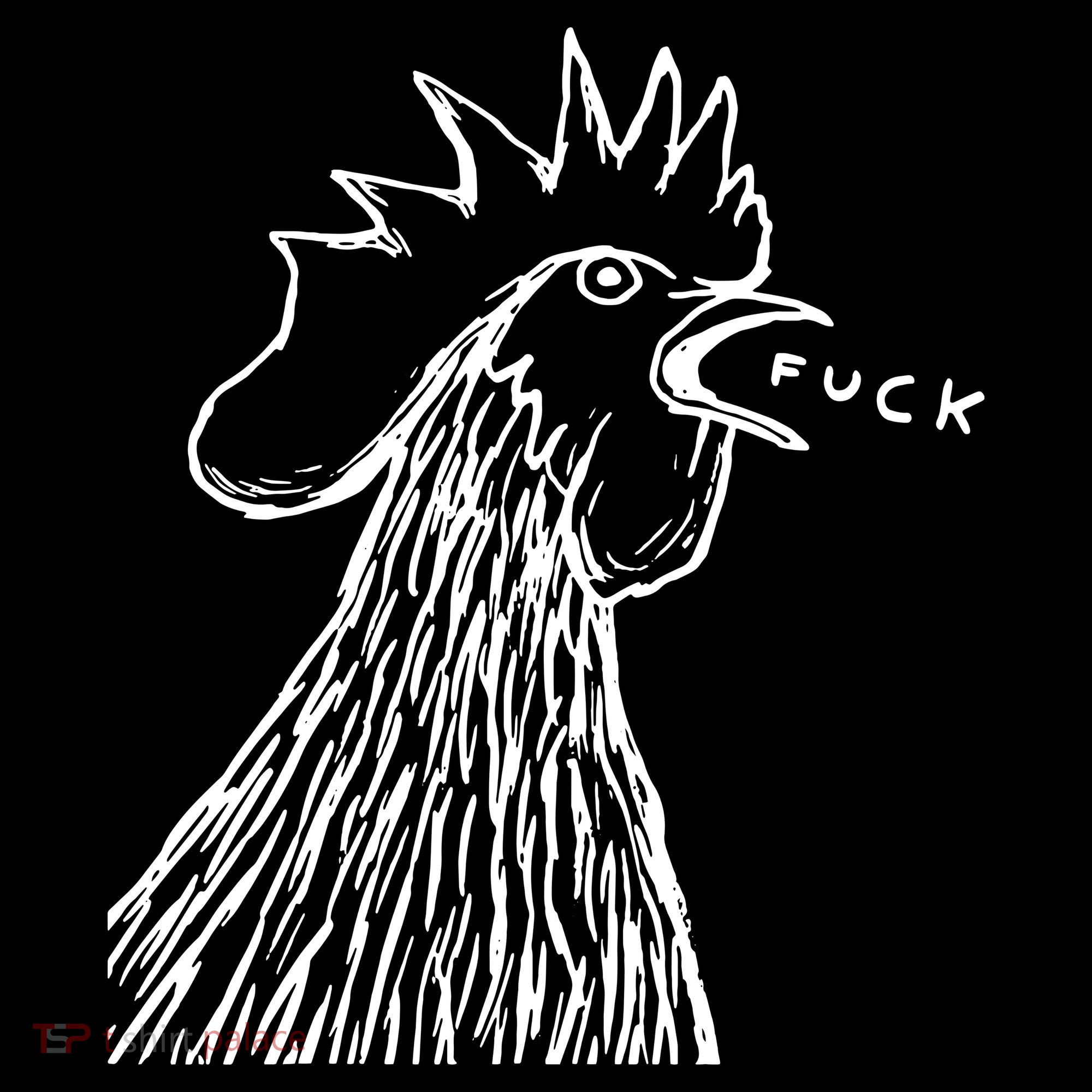 Funny Chicken Rooster Saying Fuck Women's Tank Top