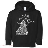 Funny Chicken Rooster Saying Fuck Toddler Hoodie thumb 0