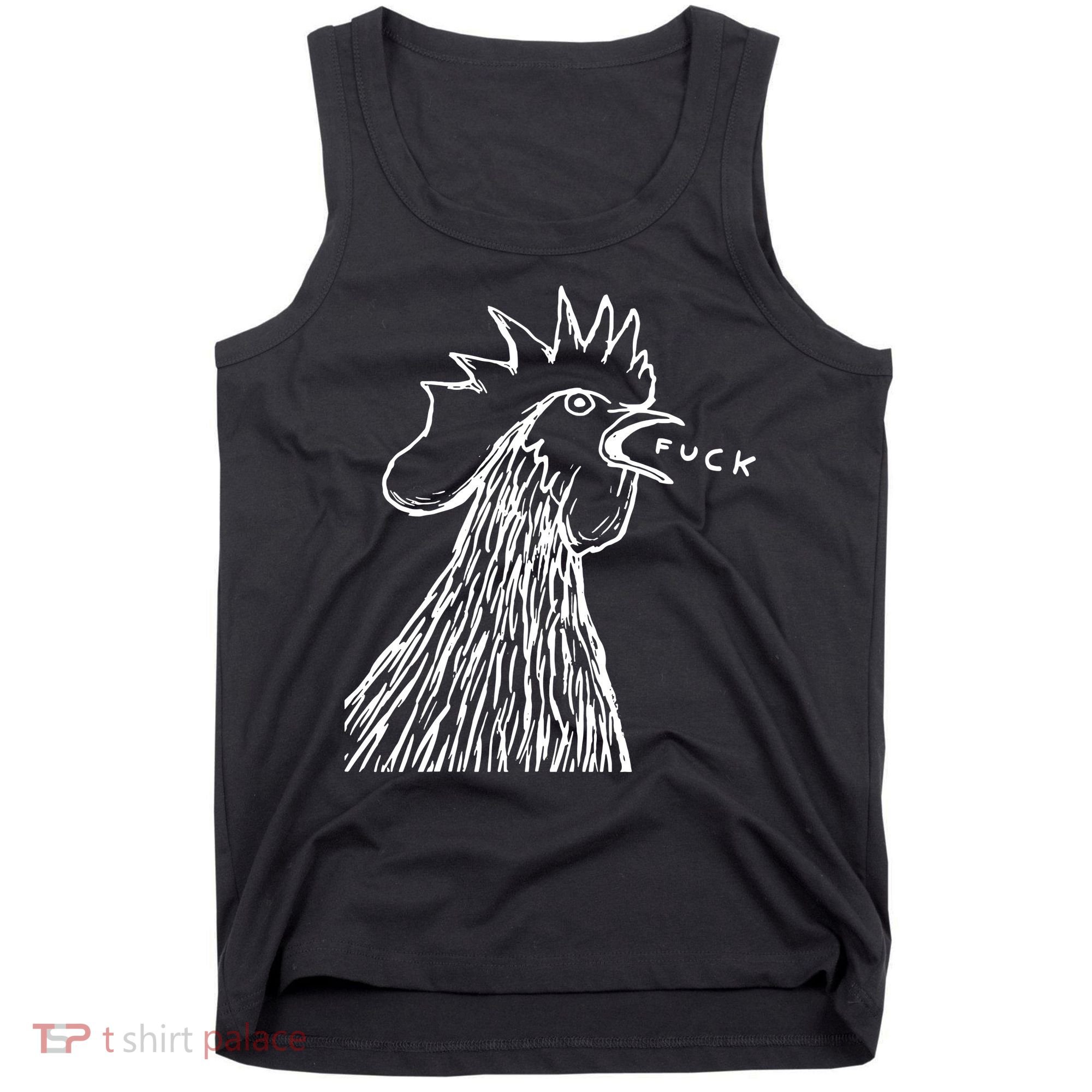 Funny Chicken Rooster Saying Fuck Tank Top