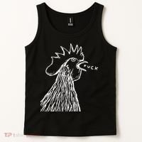 Funny Chicken Rooster Saying Fuck Tank Top thumb 2