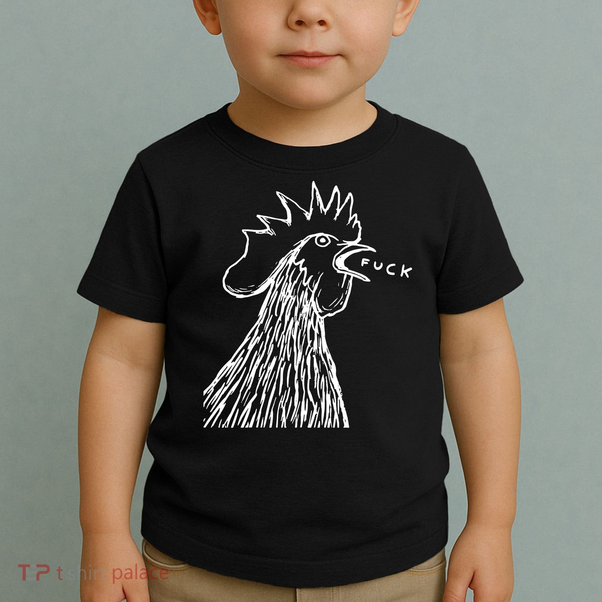 Funny Chicken Rooster Saying Fuck Toddler T-Shirt
