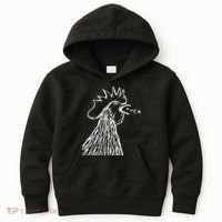 Funny Chicken Rooster Saying Fuck Kids Hoodie thumb 0
