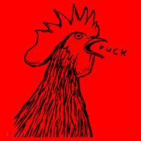 Funny Chicken Rooster Saying Fuck Santa Hat thumb 1