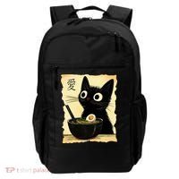 Funny Cat Ramen Graphic Japanese Kawaii Anime Cat Backpack thumb 0