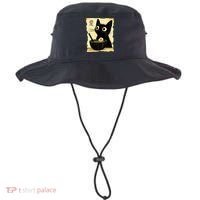Funny Cat Ramen Graphic Japanese Kawaii Anime Cat Bucket Hat thumb 0