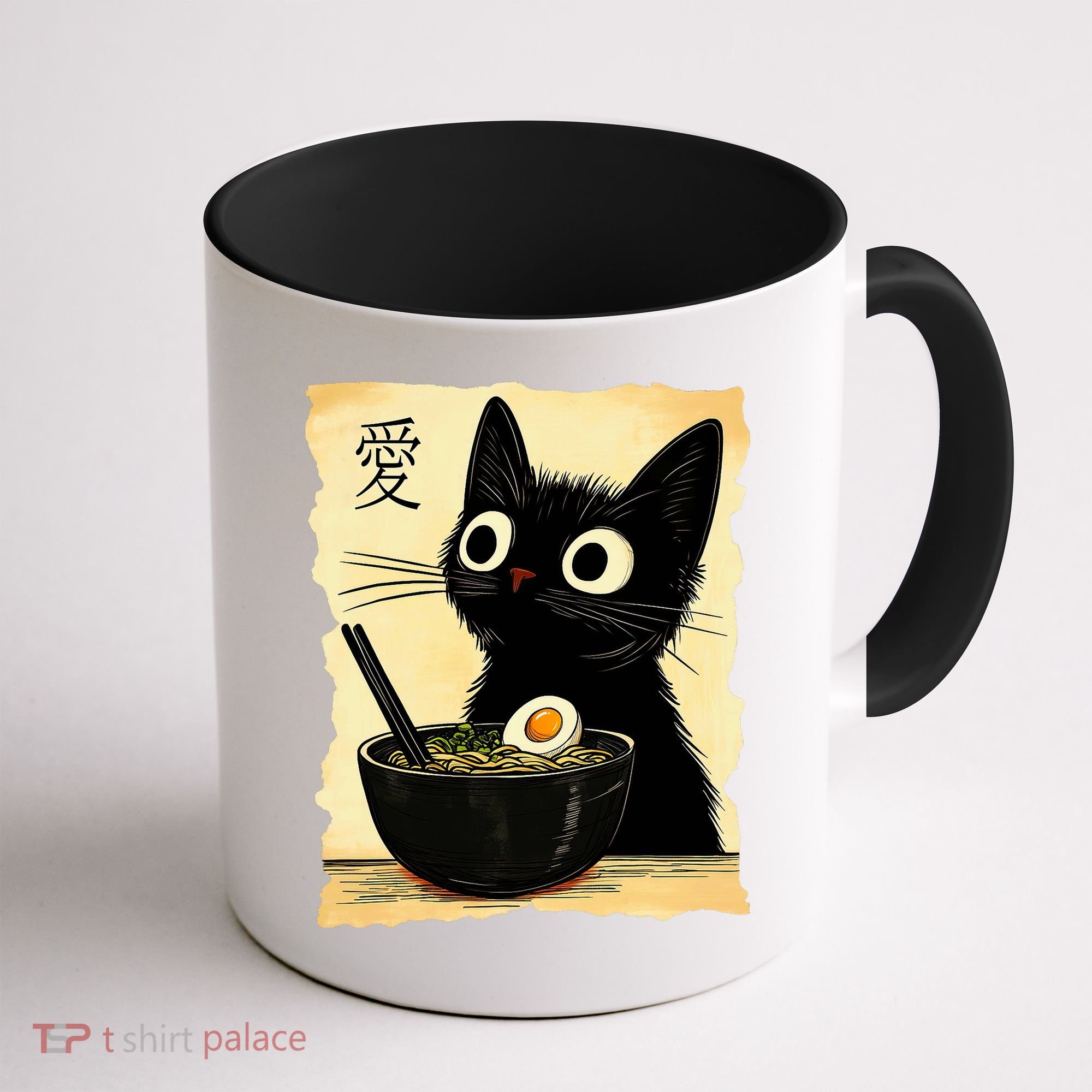 Funny Cat Ramen Graphic Japanese Kawaii Anime Cat Coffee Mug