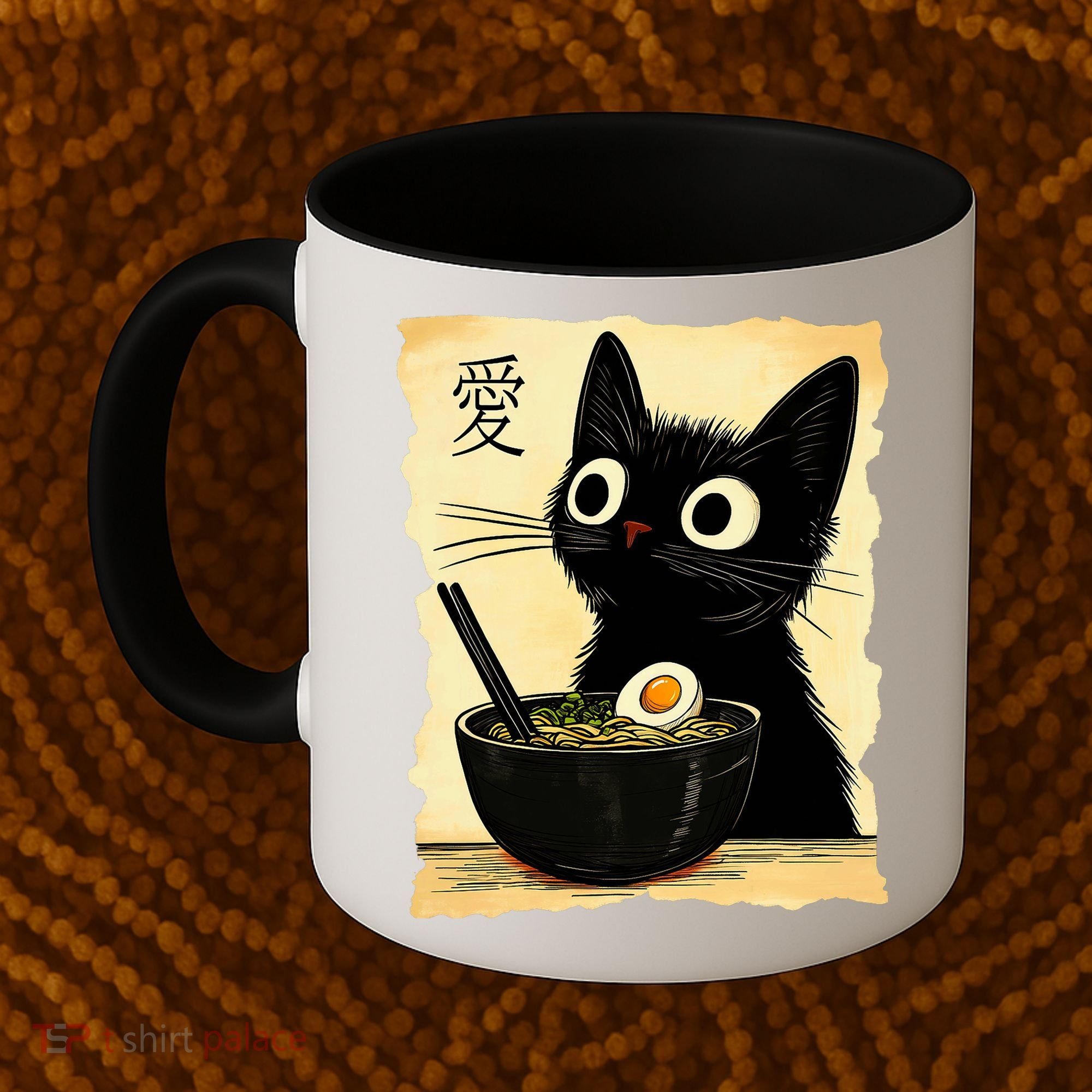 Funny Cat Ramen Graphic Japanese Kawaii Anime Cat Coffee Mug