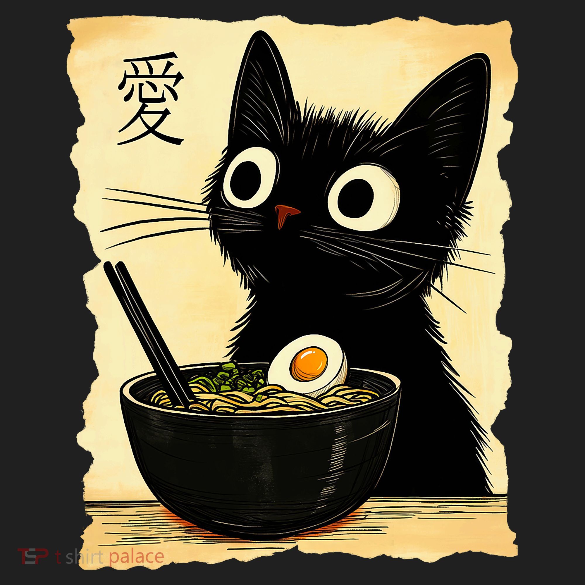 Funny Cat Ramen Graphic Japanese Kawaii Anime Cat Beanie
