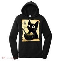Funny Cat Ramen Graphic Japanese Kawaii Anime Cat Women's Hoodie thumb 0