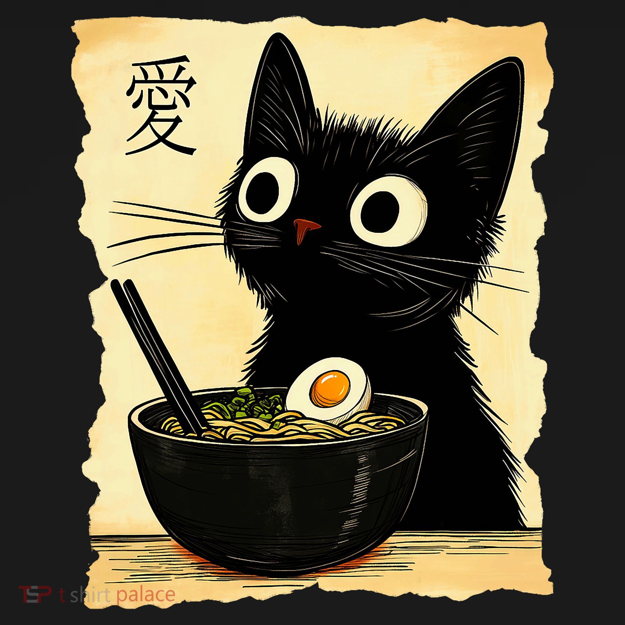 Funny Cat Ramen Graphic Japanese Kawaii Anime Cat Women's Hoodie