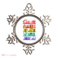 Funny Colorful Rainbow Library Cats Ornament thumb 0