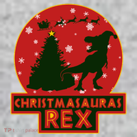 Funny Christmasaurus Rex Long Sleeve Shirt thumb 2