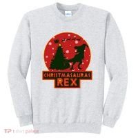 Funny Christmasaurus Rex Sweatshirt thumb 0
