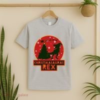 Funny Christmasaurus Rex T-Shirt thumb 2