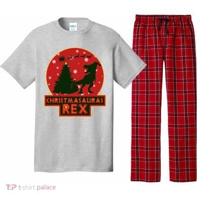 Funny Christmasaurus Rex Pajama Set