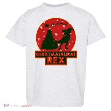 Funny Christmasaurus Rex Toddler T-Shirt