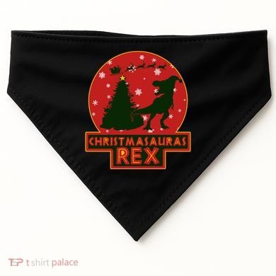 Funny Christmasaurus Rex USA-Made Doggie Bandana