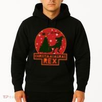 Funny Christmasaurus Rex Hoodie thumb 2