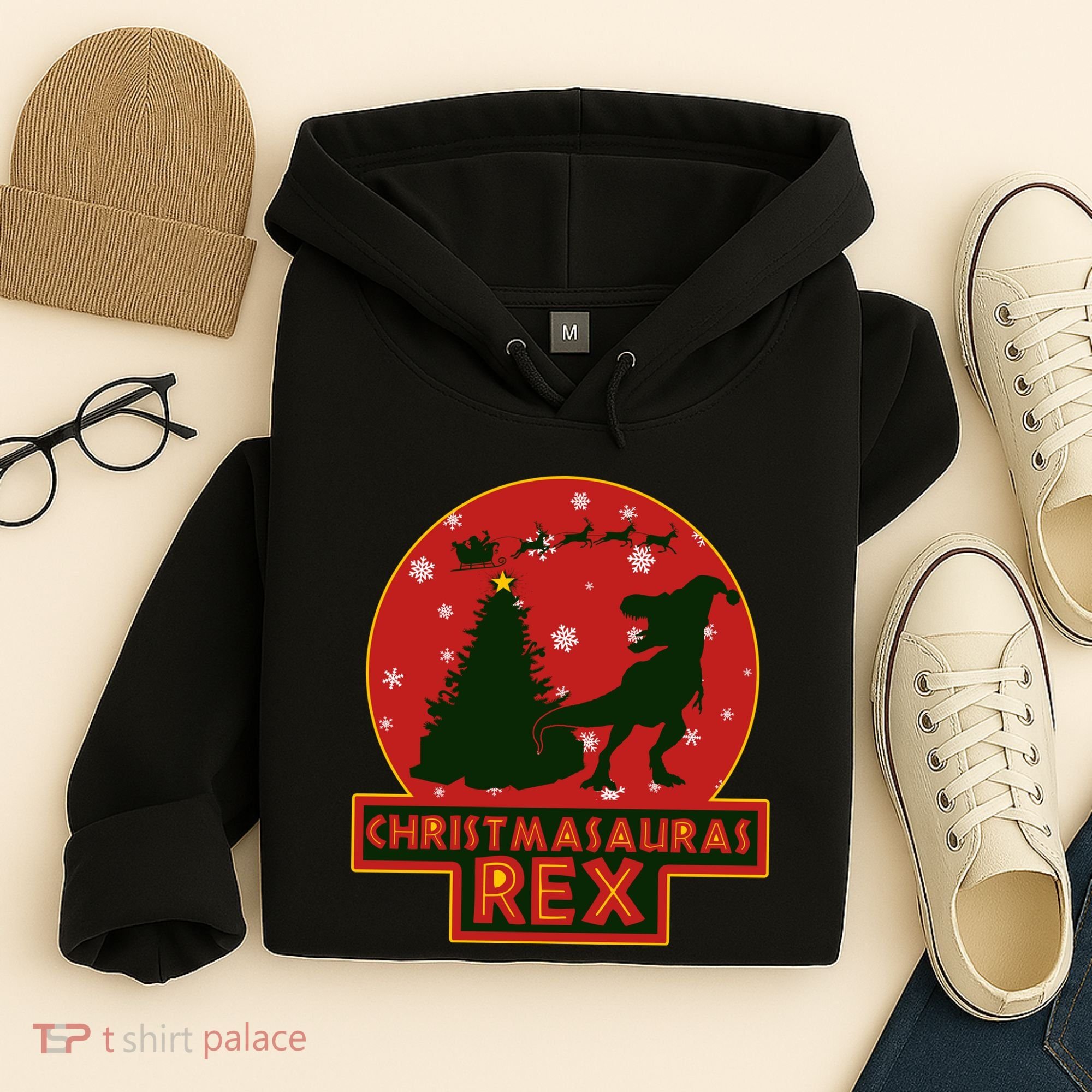 Funny Christmasaurus Rex Hoodie
