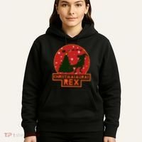 Funny Christmasaurus Rex Hoodie thumb 5