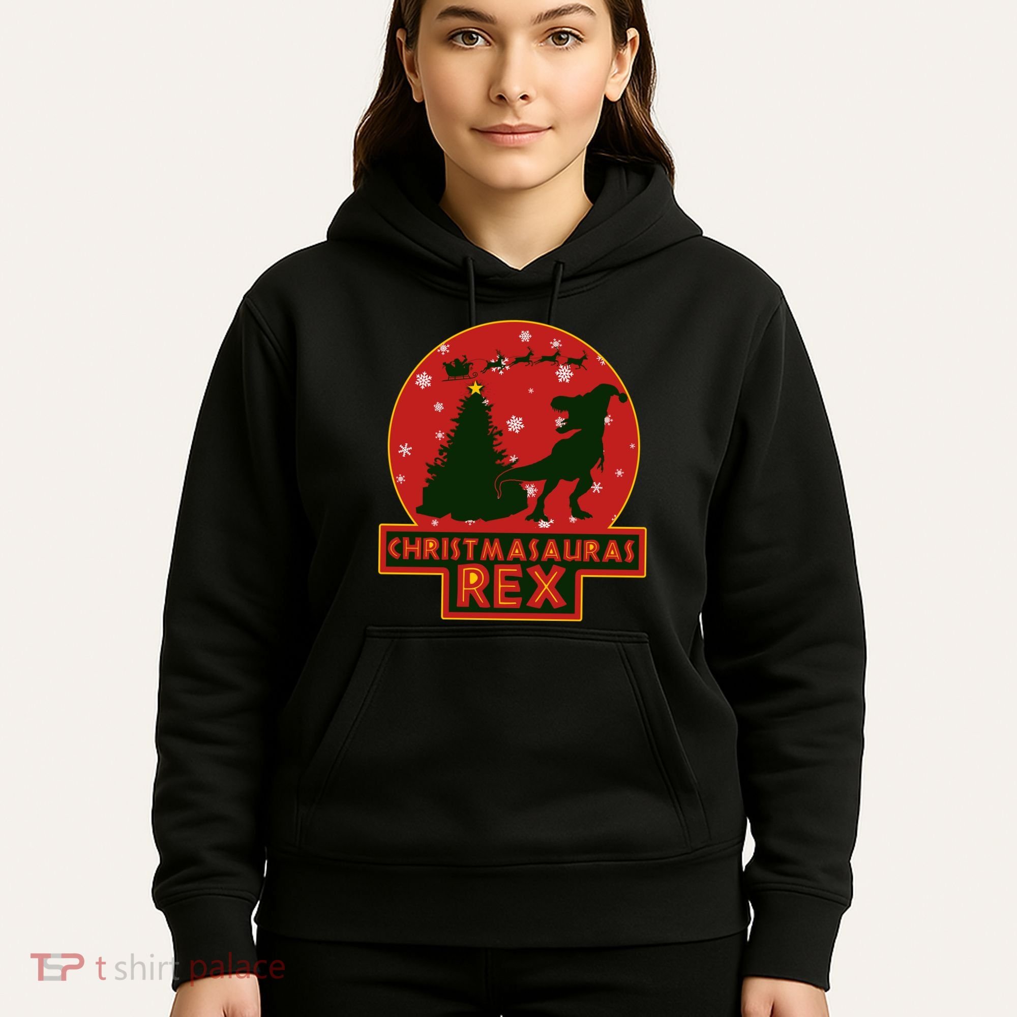 Funny Christmasaurus Rex Hoodie