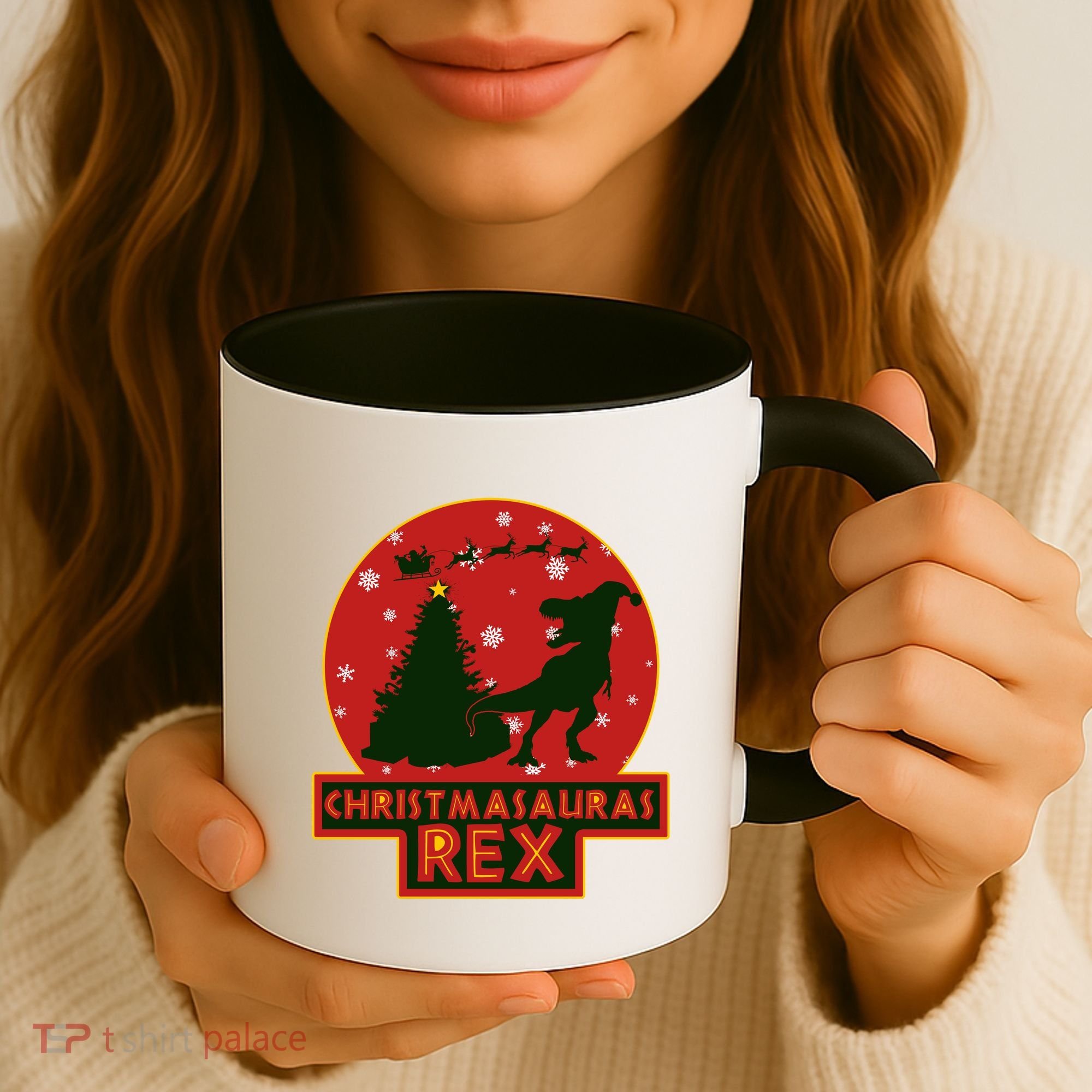 Funny Christmasaurus Rex Coffee Mug