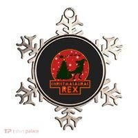 Funny Christmasaurus Rex Ornament thumb 0