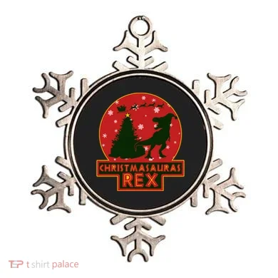 Funny Christmasaurus Rex Ornament