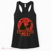 Funny Christmasaurus Rex Women's Tank Top thumb 0