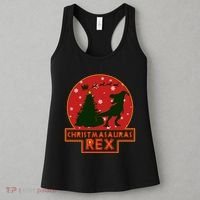 Funny Christmasaurus Rex Women's Tank Top thumb 3