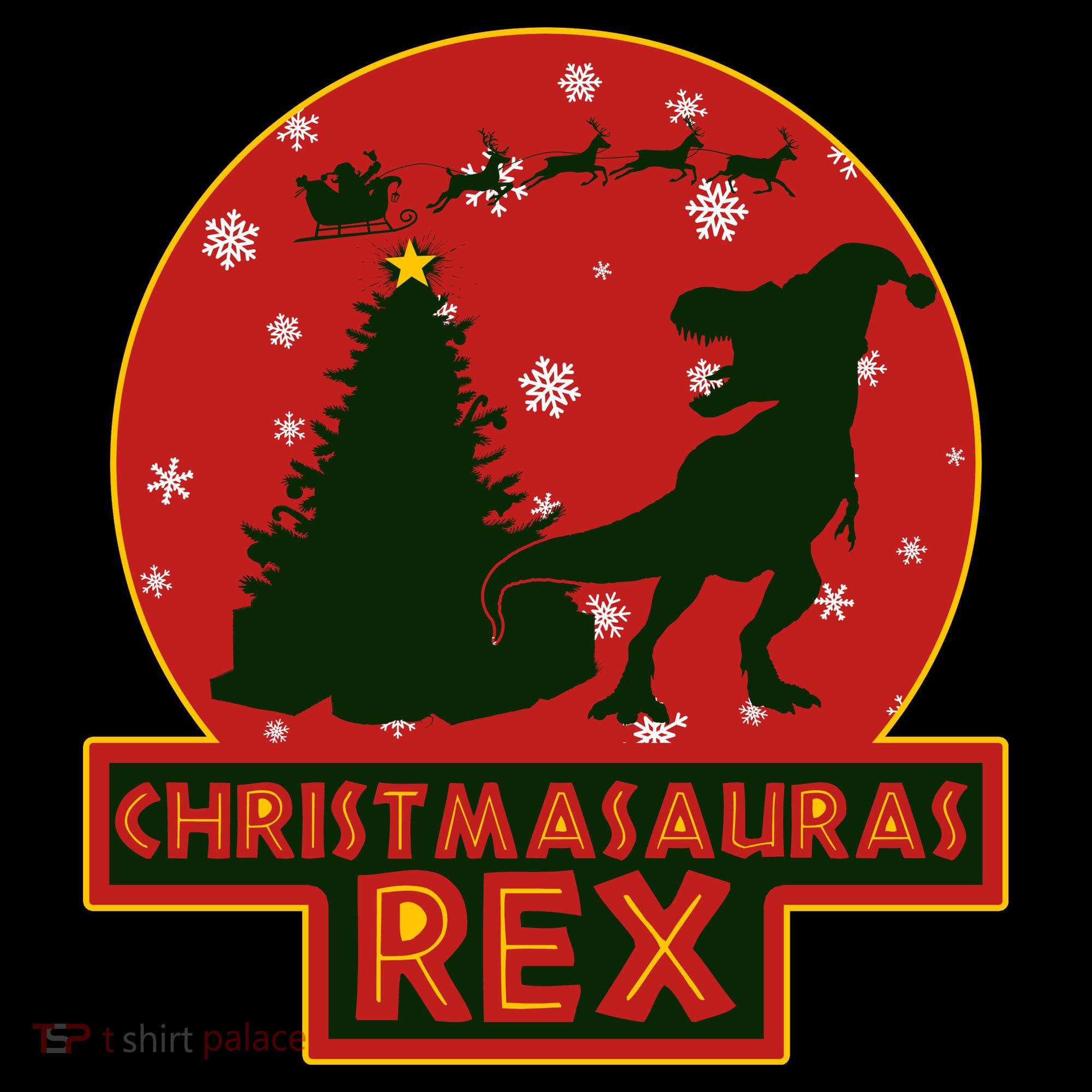 Funny Christmasaurus Rex Women's Tank Top