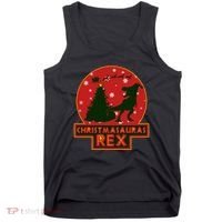 Funny Christmasaurus Rex Tank Top thumb 0