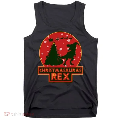 Funny Christmasaurus Rex Tank Top
