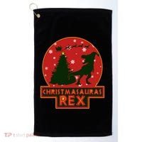 Funny Christmasaurus Rex Golf Towel thumb 0