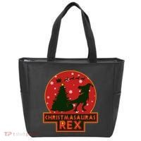 Funny Christmasaurus Rex Tote Bag thumb 0