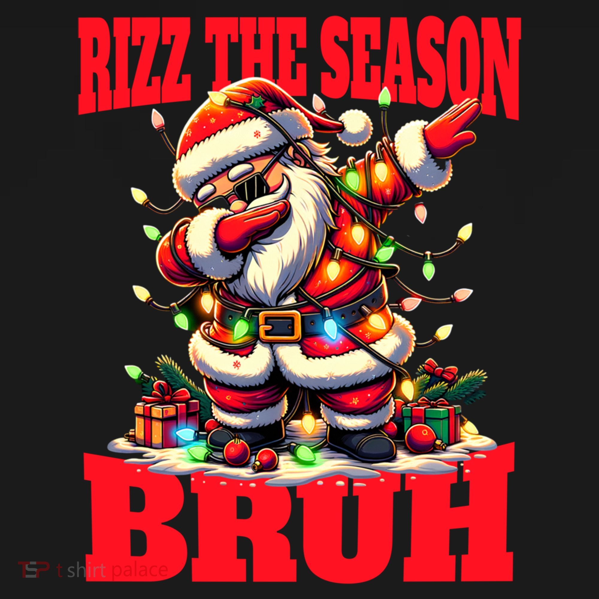 Funny Christmas Rizzmas Santa Xmas Rizz The Season Bruh Meaningful Gift Women's Hoodie