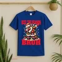Funny Christmas Rizzmas Santa Xmas Rizz The Season Bruh Meaningful Gift T-Shirt thumb 2