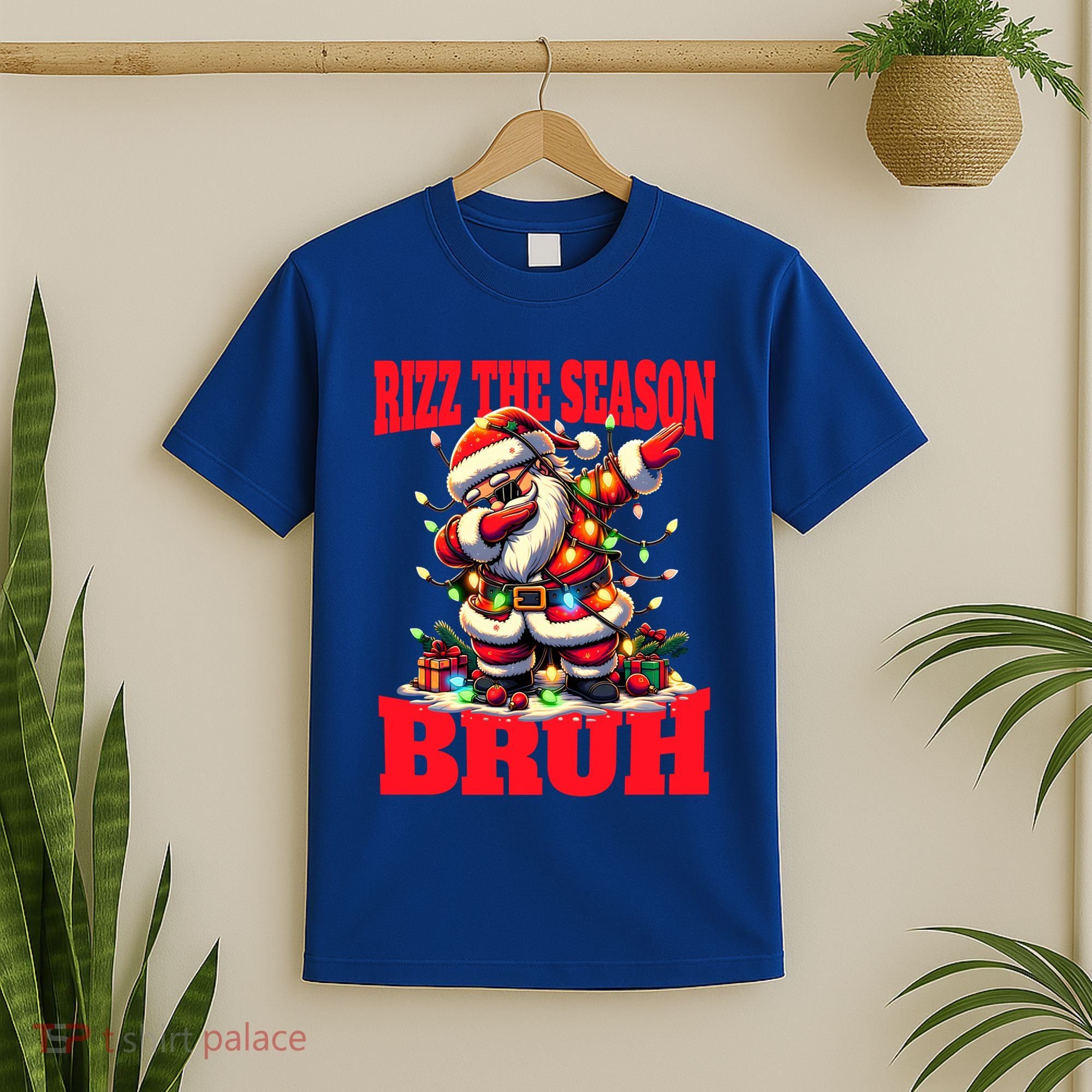 Funny Christmas Rizzmas Santa Xmas Rizz The Season Bruh Meaningful Gift T-Shirt
