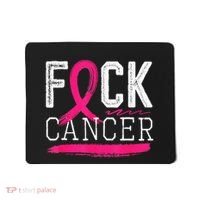 Fuck Cancer Retro Distressed Breast Cancer Awareness Month Mousepad thumb 0